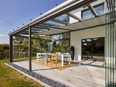Tischlerei Miebach Engelskirchen liefert montiert Terrassendach von SDL Atrium plus sl25 ref01051 214 | Zum Vergrößern anklicken
