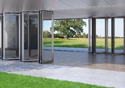 Tischlerei Glaserei Miebach Engelskirchen liefert montiert Solarlux Glasfaltwand Combiline ref01589 sRGB | Zum Vergrößern anklicken