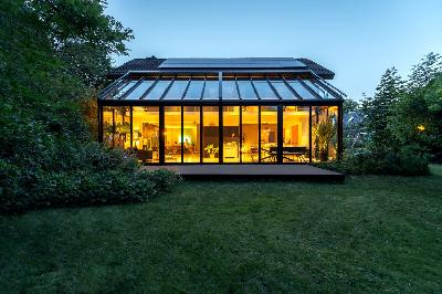 Tischlerei Miebach Engelskirchen liefert montiert Solarlux Wintergarten SDL Akzent Wintergarten Glas Glashaus | Zum Vergrößern anklicken