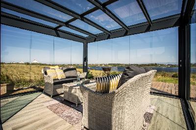 Tischlerei Miebach liefert montiert Terrassendach von Solarlux Glashaus sdl acubis sl20e ref01604 24 | Zum Vergrößern anklicken