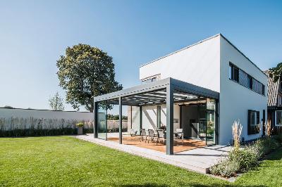 Tischlerei Miebach liefert montiert Terrassendach von Solarlux Glashaus sdl acubis sl20e ref01615 2031 ci2018 | Zum Vergrößern anklicken