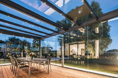 Tischlerei Miebach liefert montiert Terrassendach von Solarlux Glashaus sdl acubis sl20e ref01615 3231 ci2018 | Zum Vergrößern anklicken